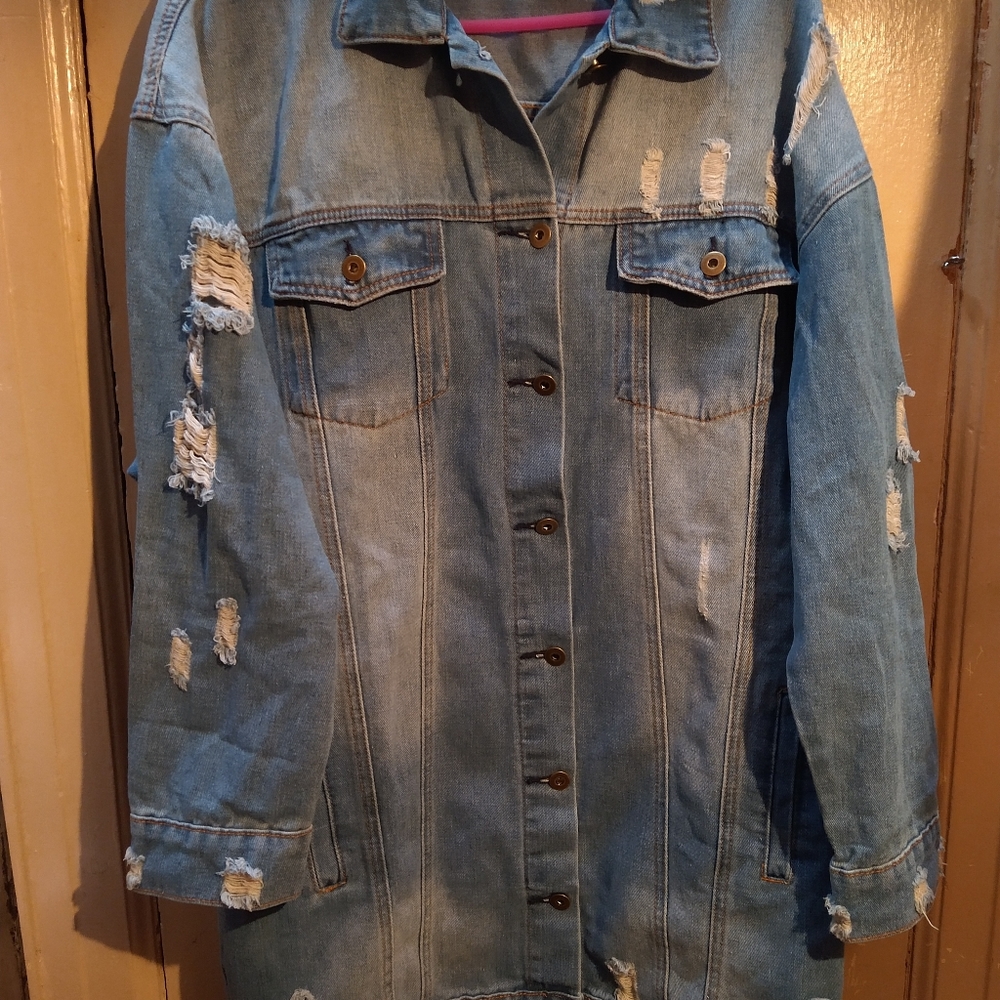 Distressed Jean Jacket